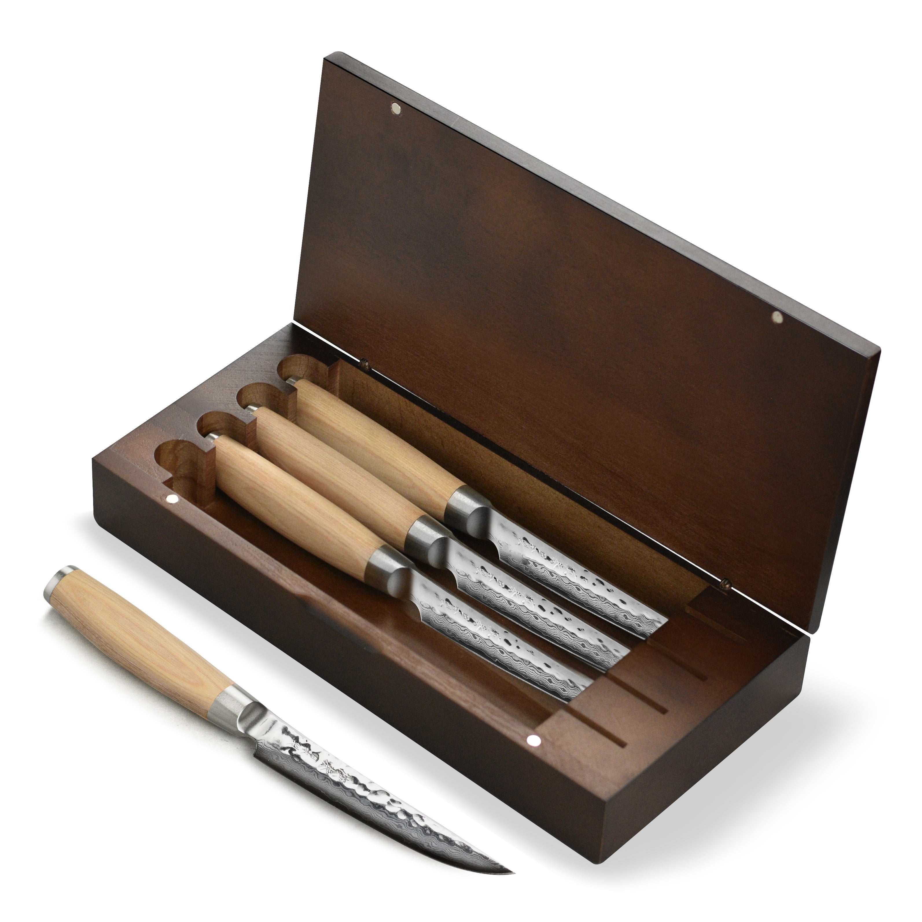 Enso Hizashi 4 Piece Steak Knife Set with Case