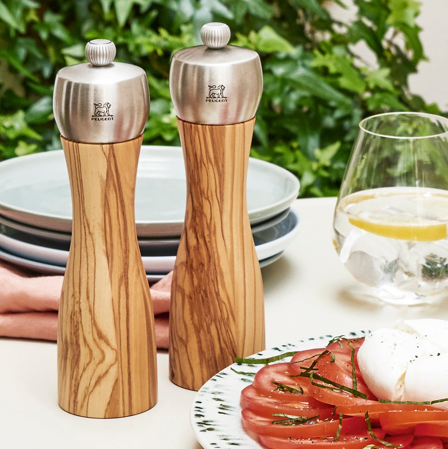 Peugeot Fidji 8.25" Olivewood Salt & Pepper Mill Set