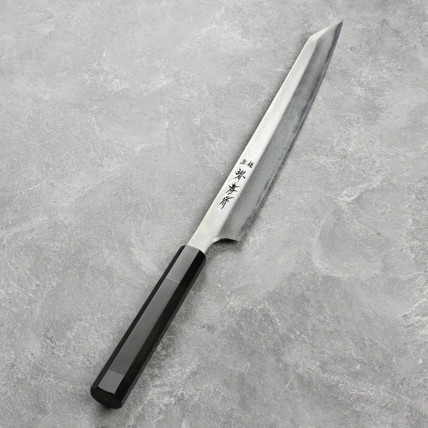 Takayuki Seiryu Aogami #2 Damascus Single-Bevel 10.6" Kengata Yanagiba with Saya