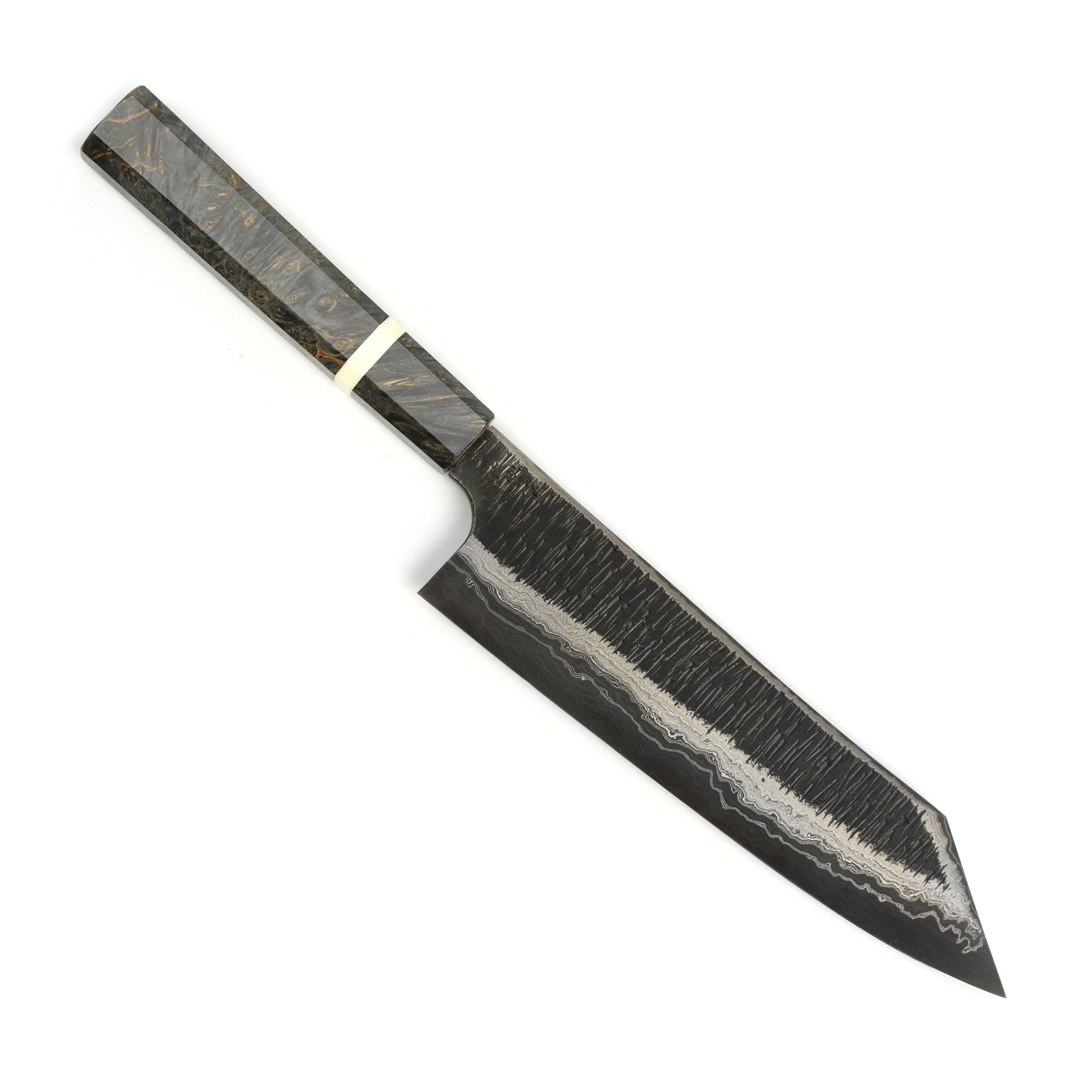 Hatsukokoro x Nigara Itadaki Coreless Damascus 8.25" Kiritsuke Gyuto