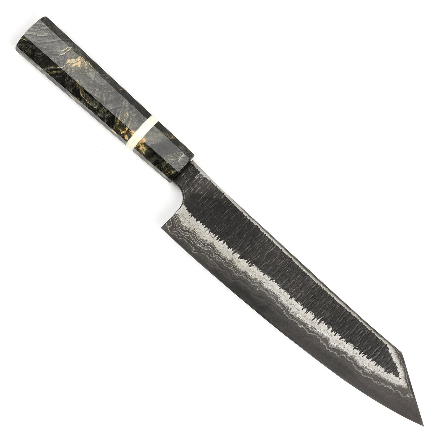Hatsukokoro x Nigara Itadaki Coreless Damascus 9.4" Kiritsuke Gyuto