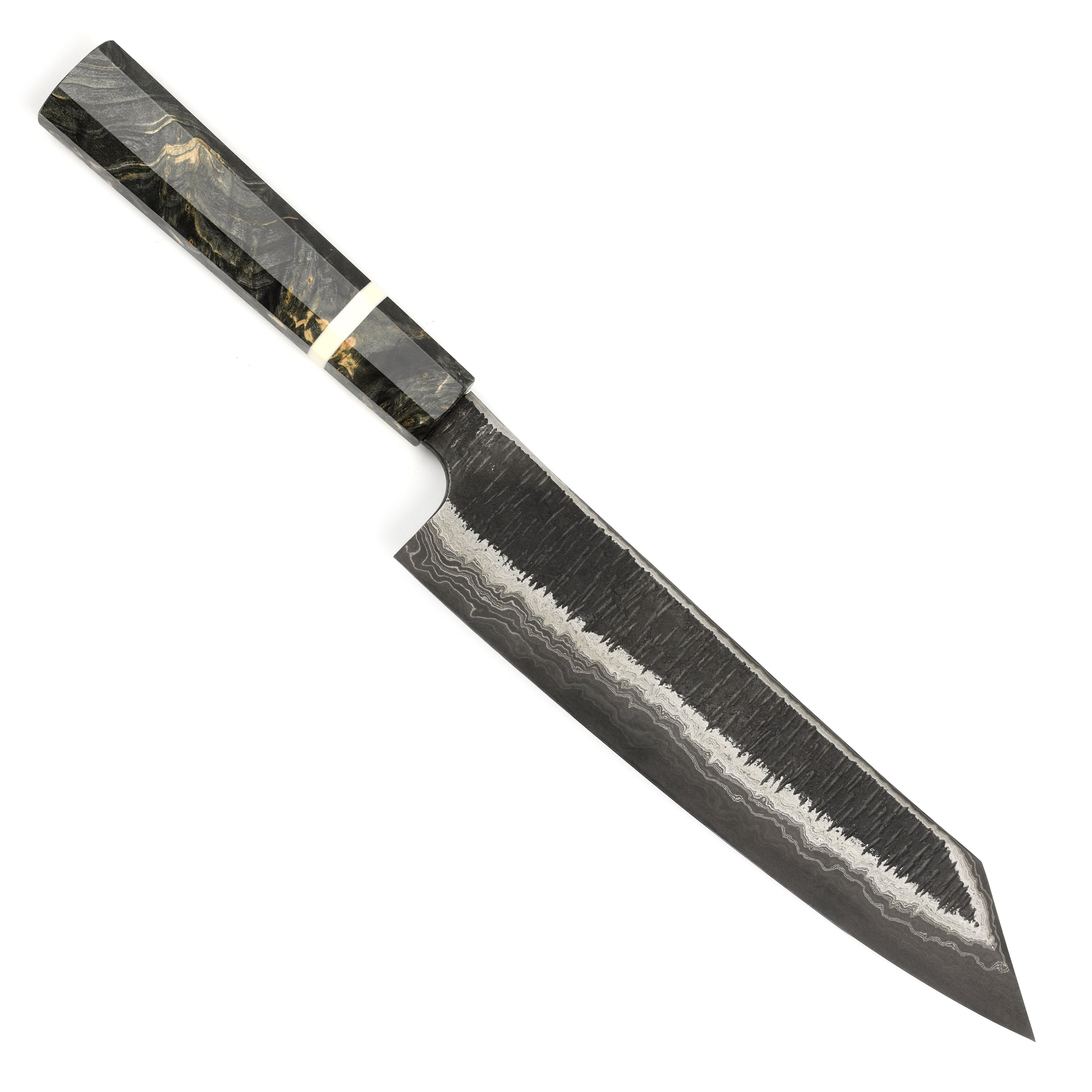 Hatsukokoro x Nigara Itadaki Coreless Damascus 9.4" Kiritsuke Gyuto