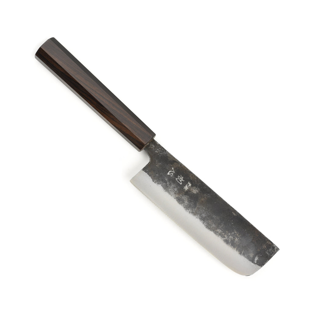 Hatsukokoro Kurogane Aogami #2 Kurouchi 4.7" Ko-Nakiri