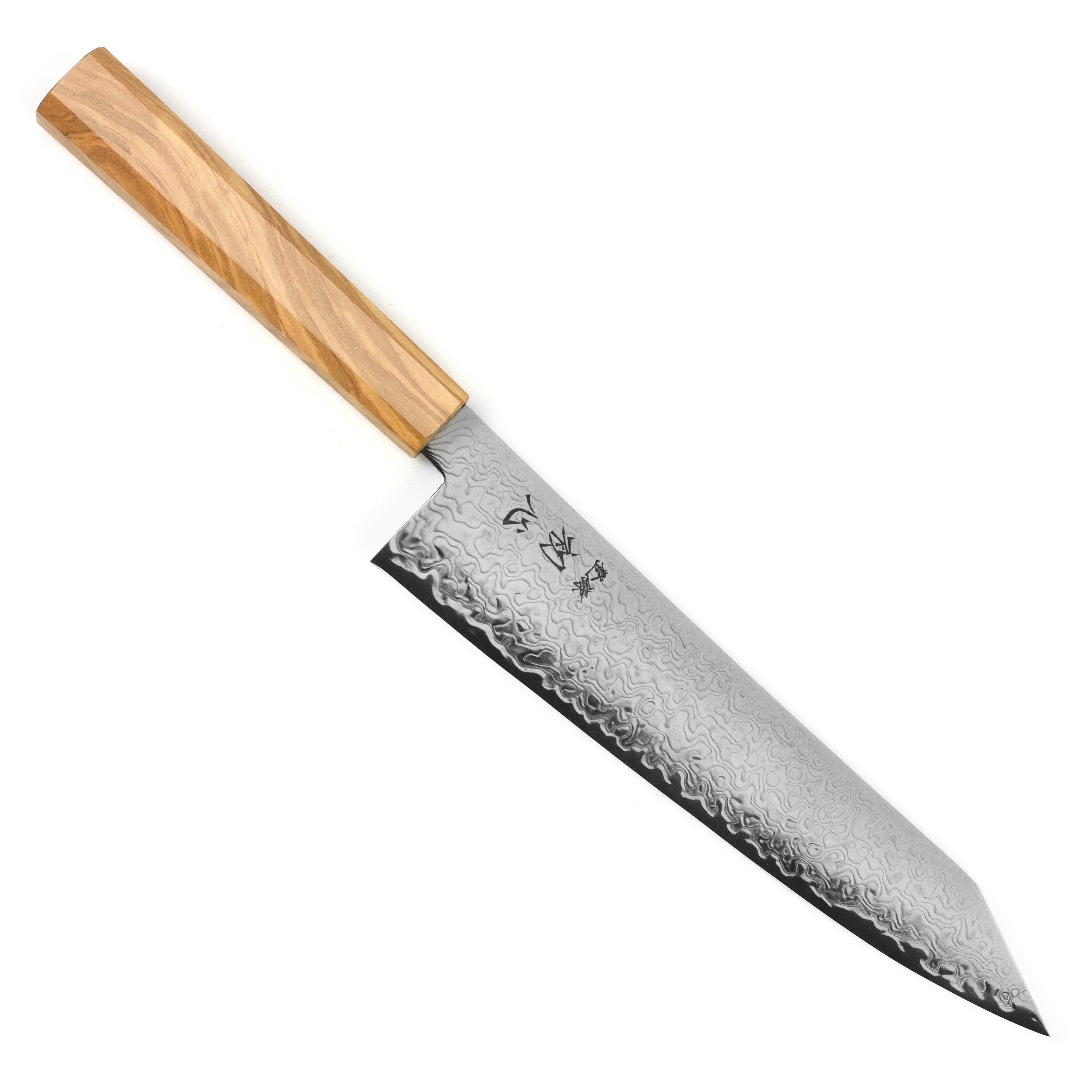 Hatsukokoro Ryuhyo SG2 Damascus 8.25" Kiritsuke Gyuto, Olivewood