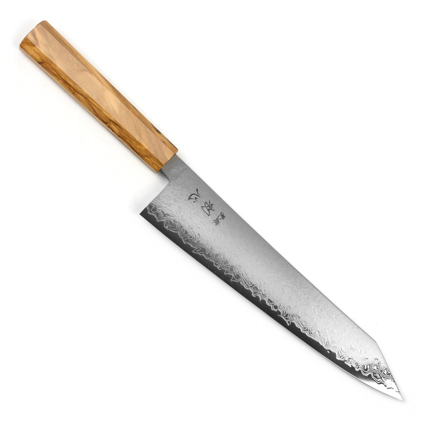 Hatsukokoro Ryuhyo SG2 Damascus 9.4" Kiritsuke Gyuto, Olivewood