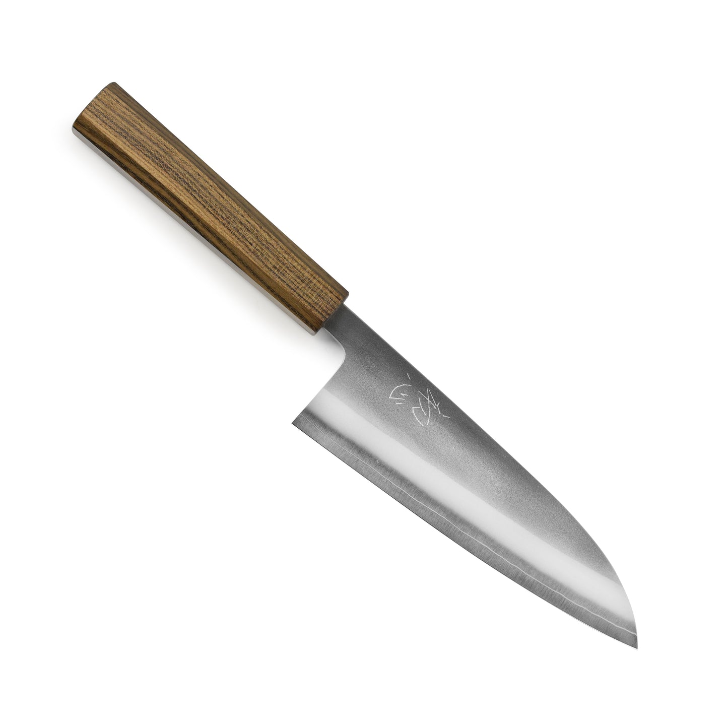 Yoshikane SKD Nashiji Stainless Clad 6.5" Santoku
