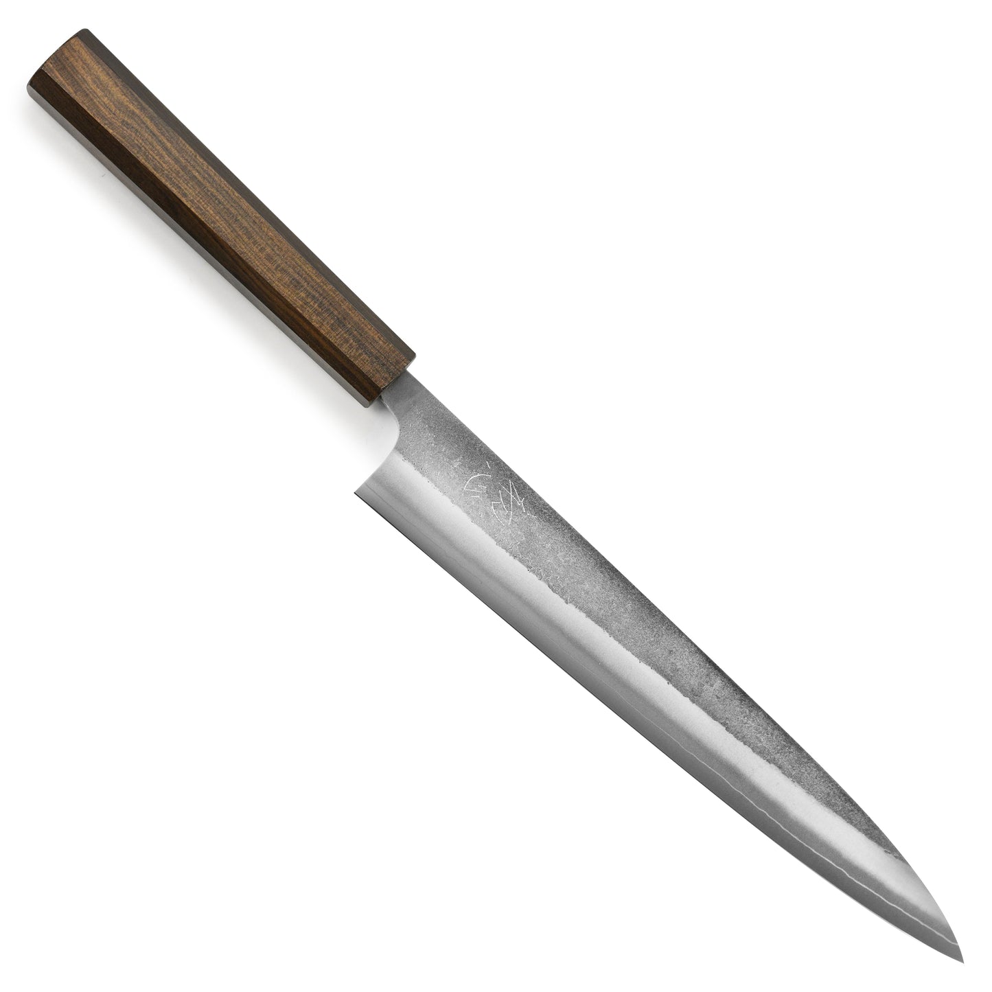 Yoshikane SKD Nashiji Stainless Clad 9.4" Sujihiki, Bubinga
