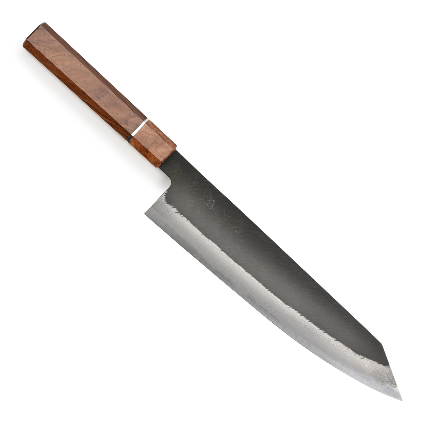 Hinoura Shirogami #2 Matsuba Damascus 9.4" Kiritsuke Gyuto