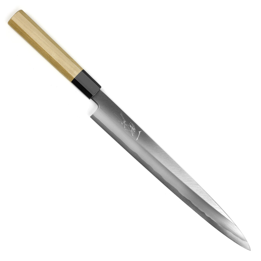 Ittetsu x Nakagawa Shirogami #2 Single-Bevel 10.6" Yanagiba with Saya