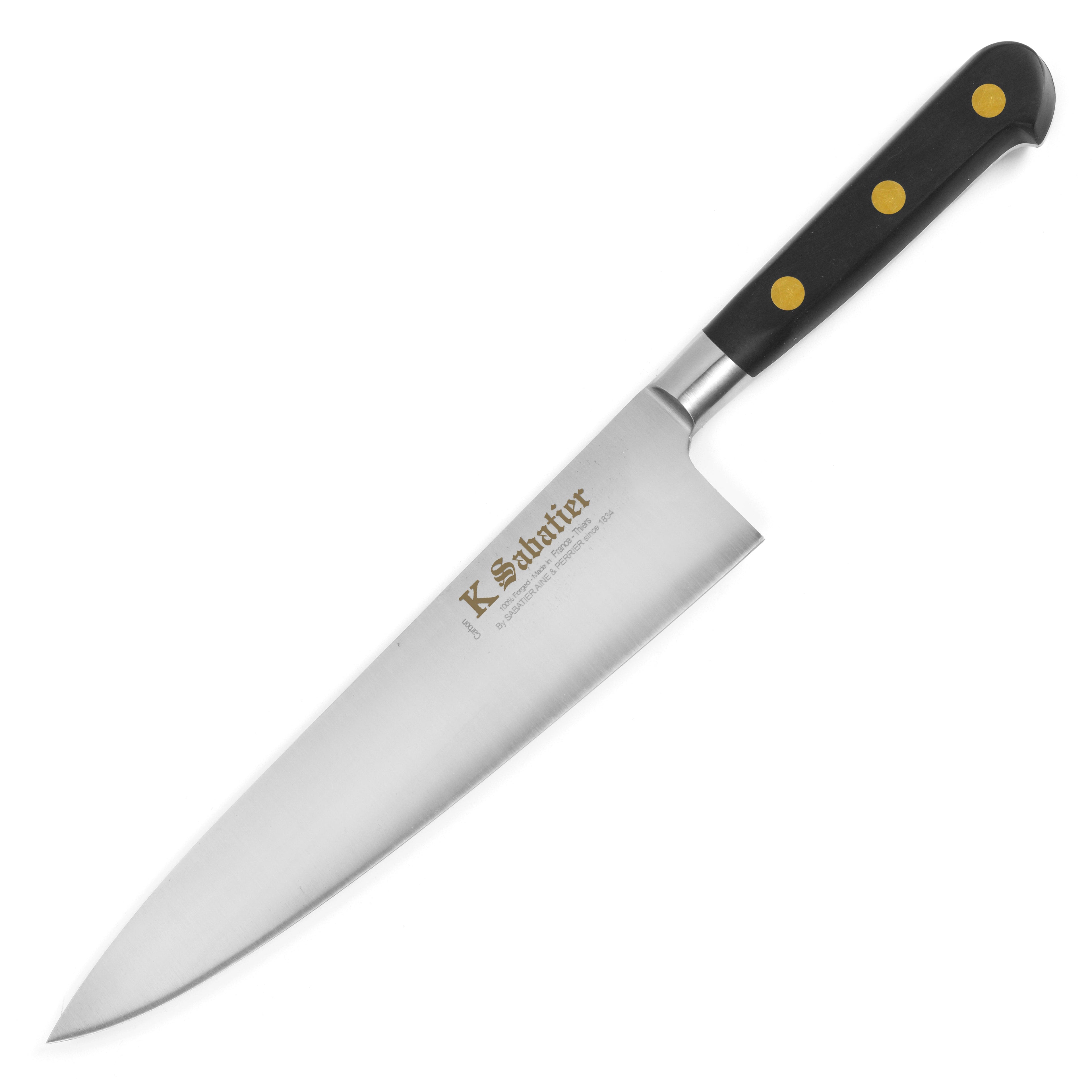 K Sabatier Au Carbone Bolsterless 8.75" Chef's Knife
