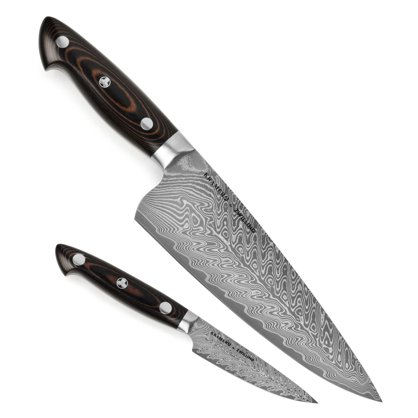 Kramer Stainless Damascus Chef's & Paring Knife Set