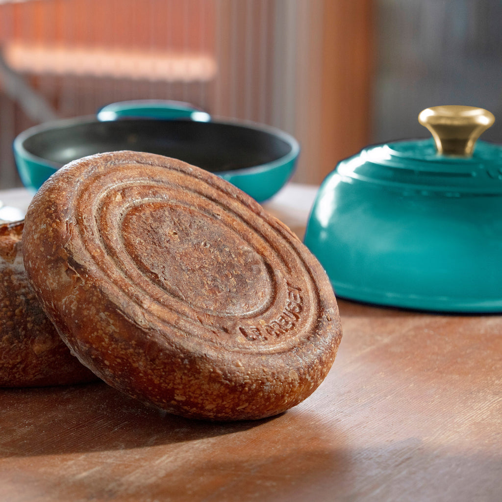 Le Creuset Signature Cast Iron 9.5" Bleu Riviera Bread Oven