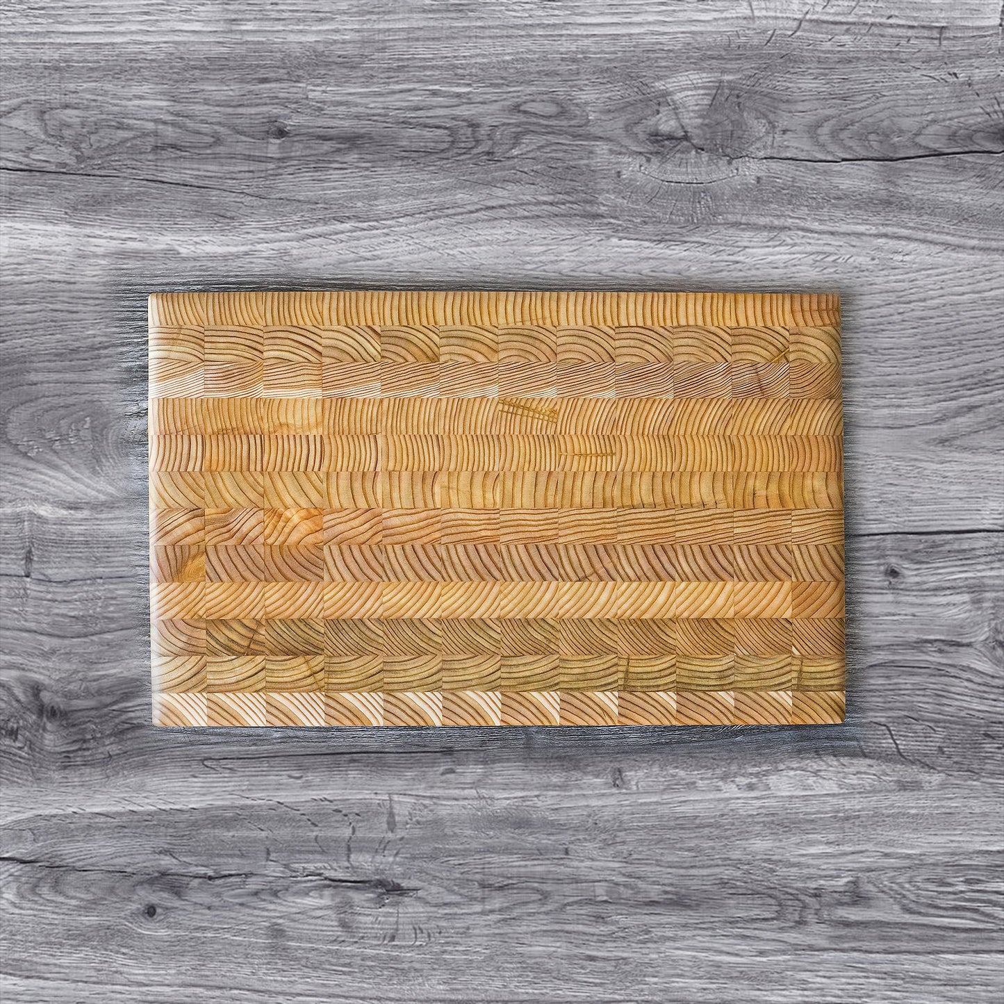 Larch Wood Medium End Grain Cutting Board