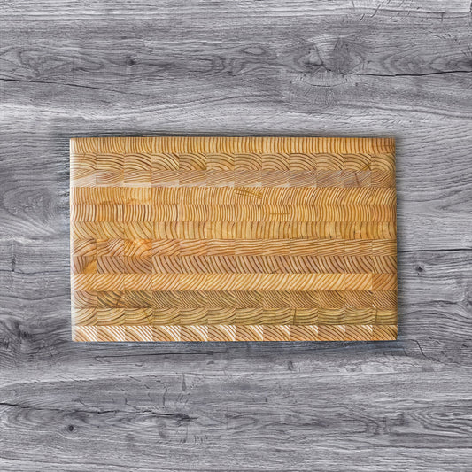 Larch Wood Medium End Grain Cutting Board