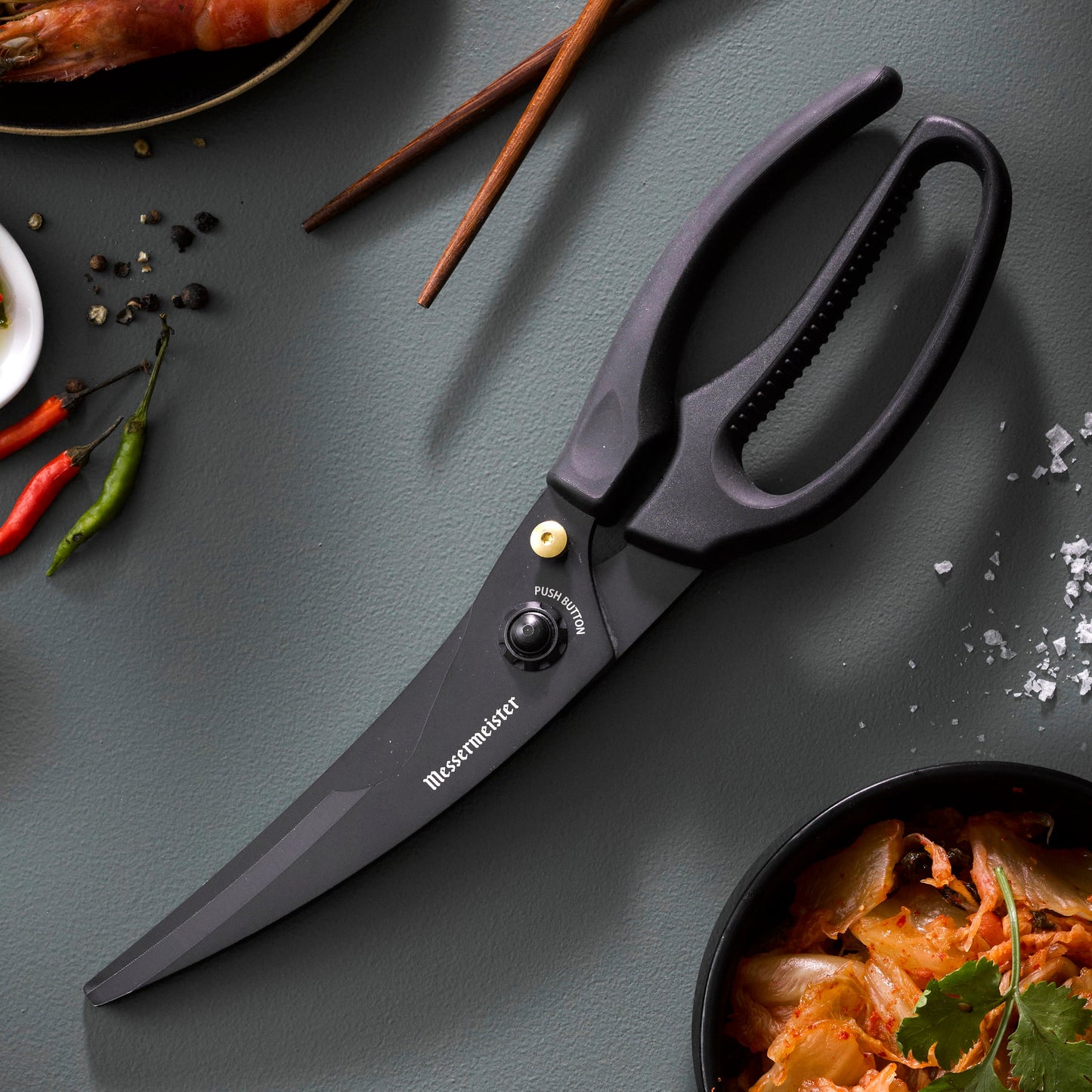 Messermeister Titanium Push Button Poultry Shears