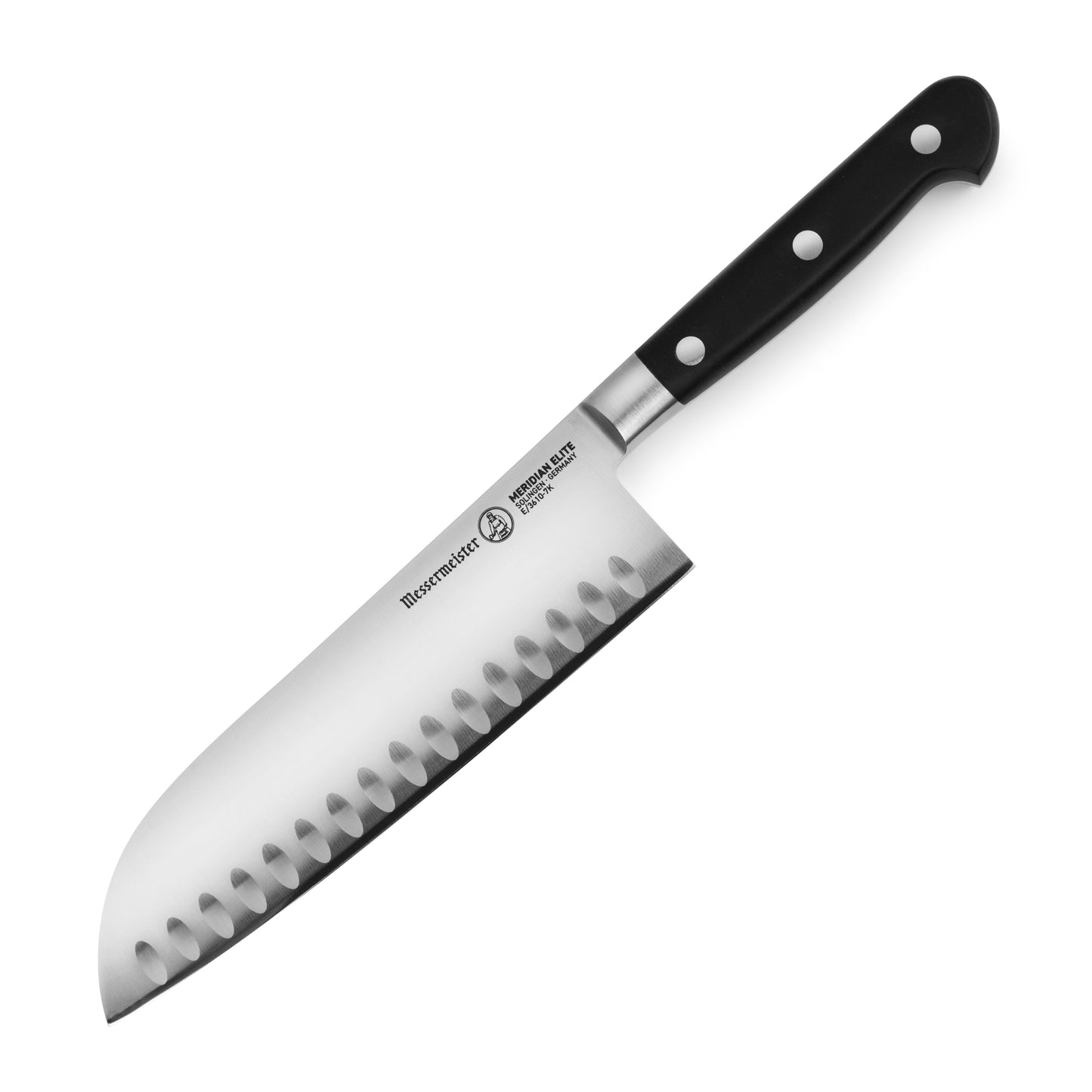 Messermeister Meridian Elite 7" Hollow Edge Santoku Knife