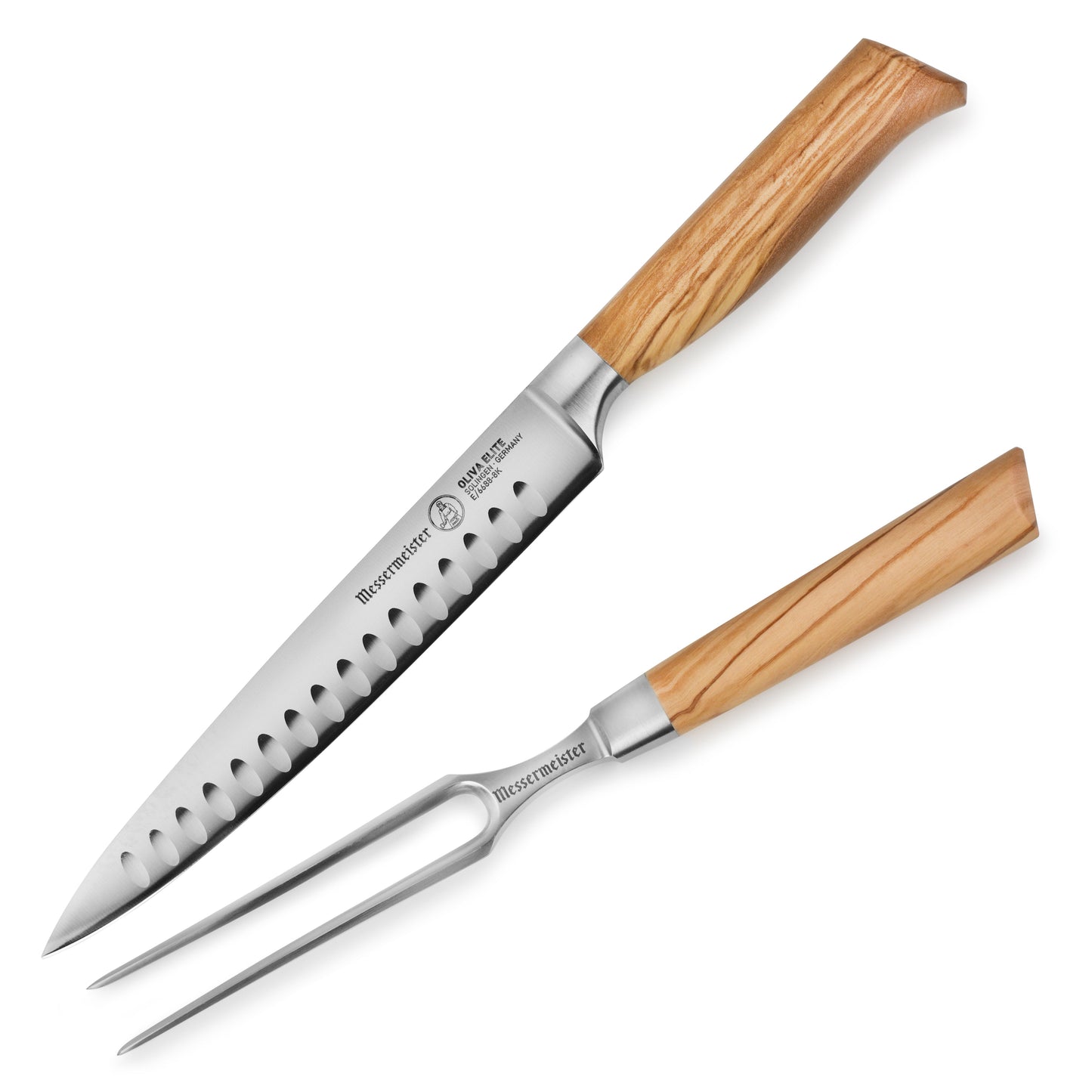 Messermeister Oliva Elite 2 Piece Hollow Edge Carving Set