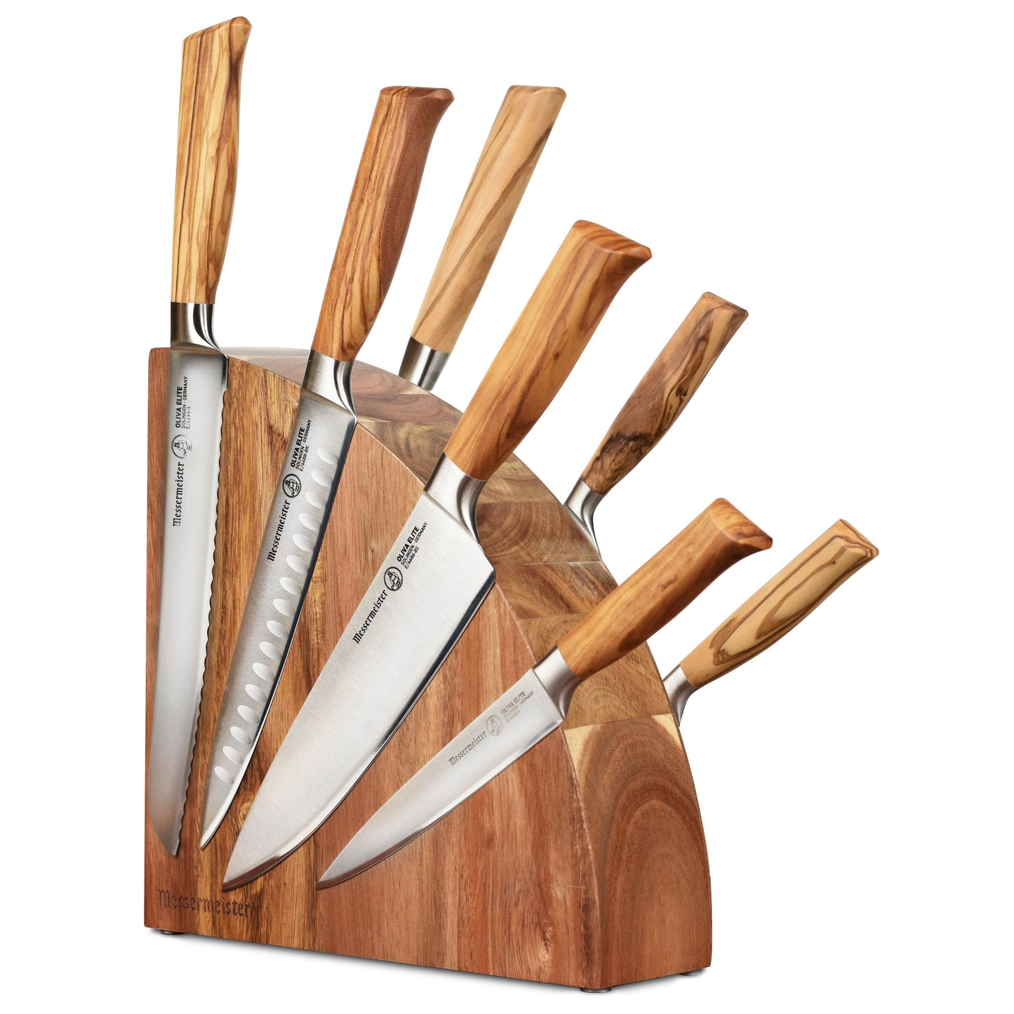 Messermeister Oliva Elite 8 Piece Magnetic Knife Block Set