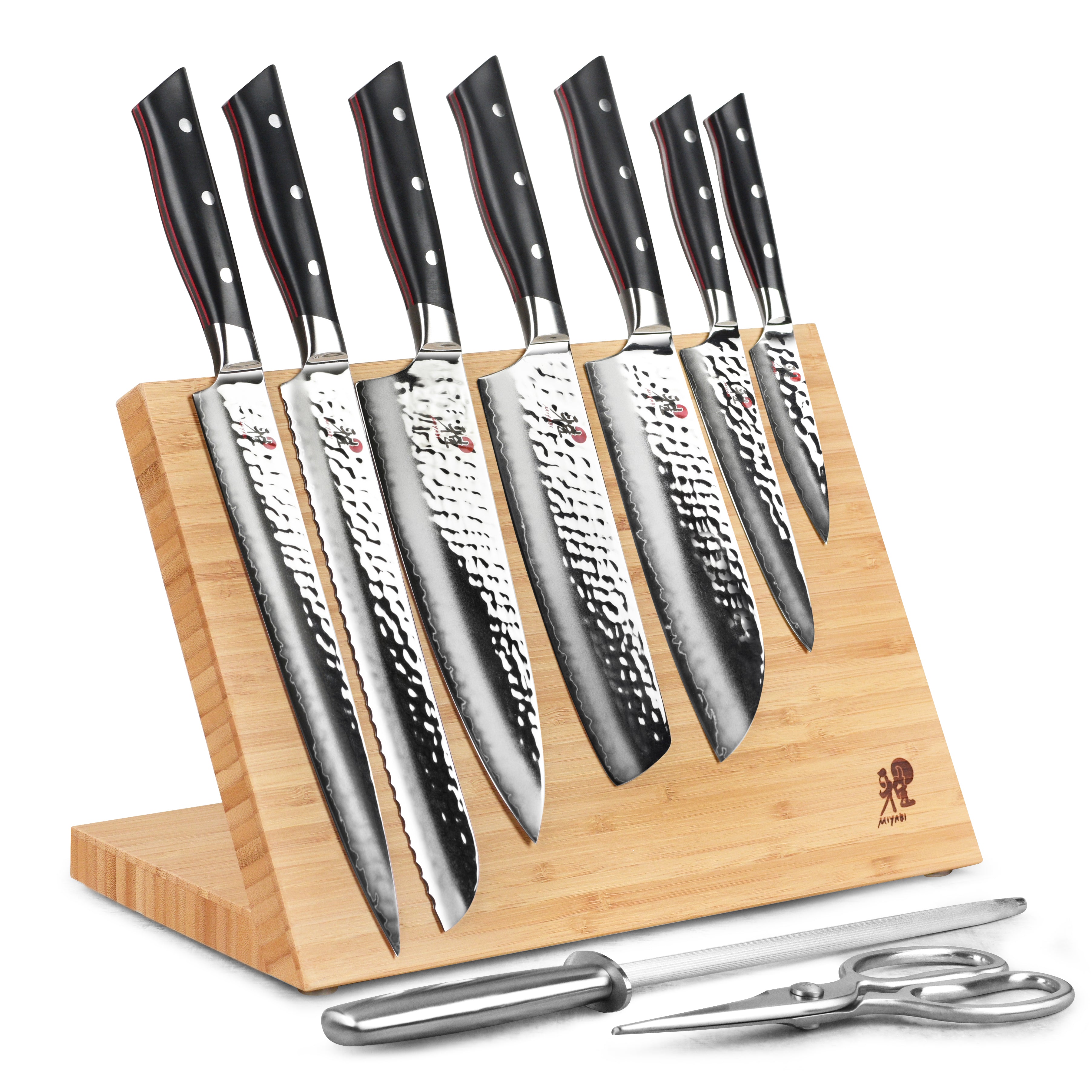 Miyabi Hisho 10 Piece Magnetic Easel Knife Block Set