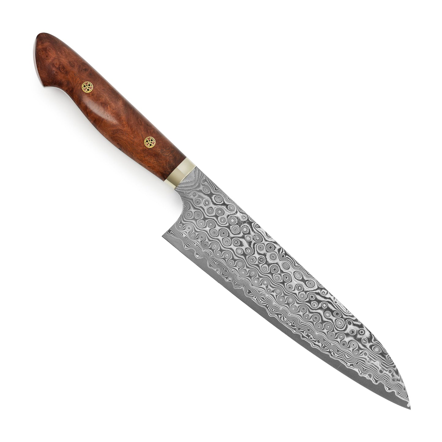 Nigara Anmon SG2 Damascus 8.25" Gyuto, Quince Wood