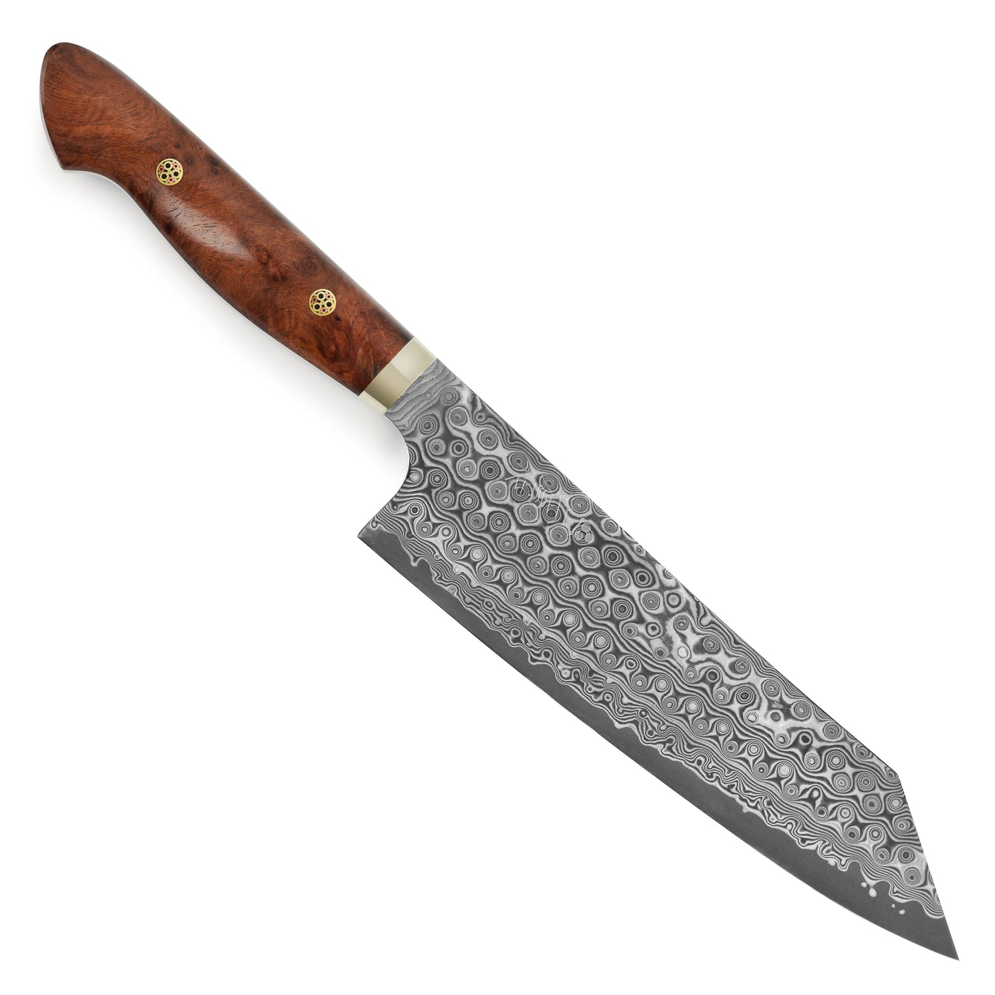 Nigara Anmon SG2 Damascus 8.25" Kiritsuke, Quince Wood