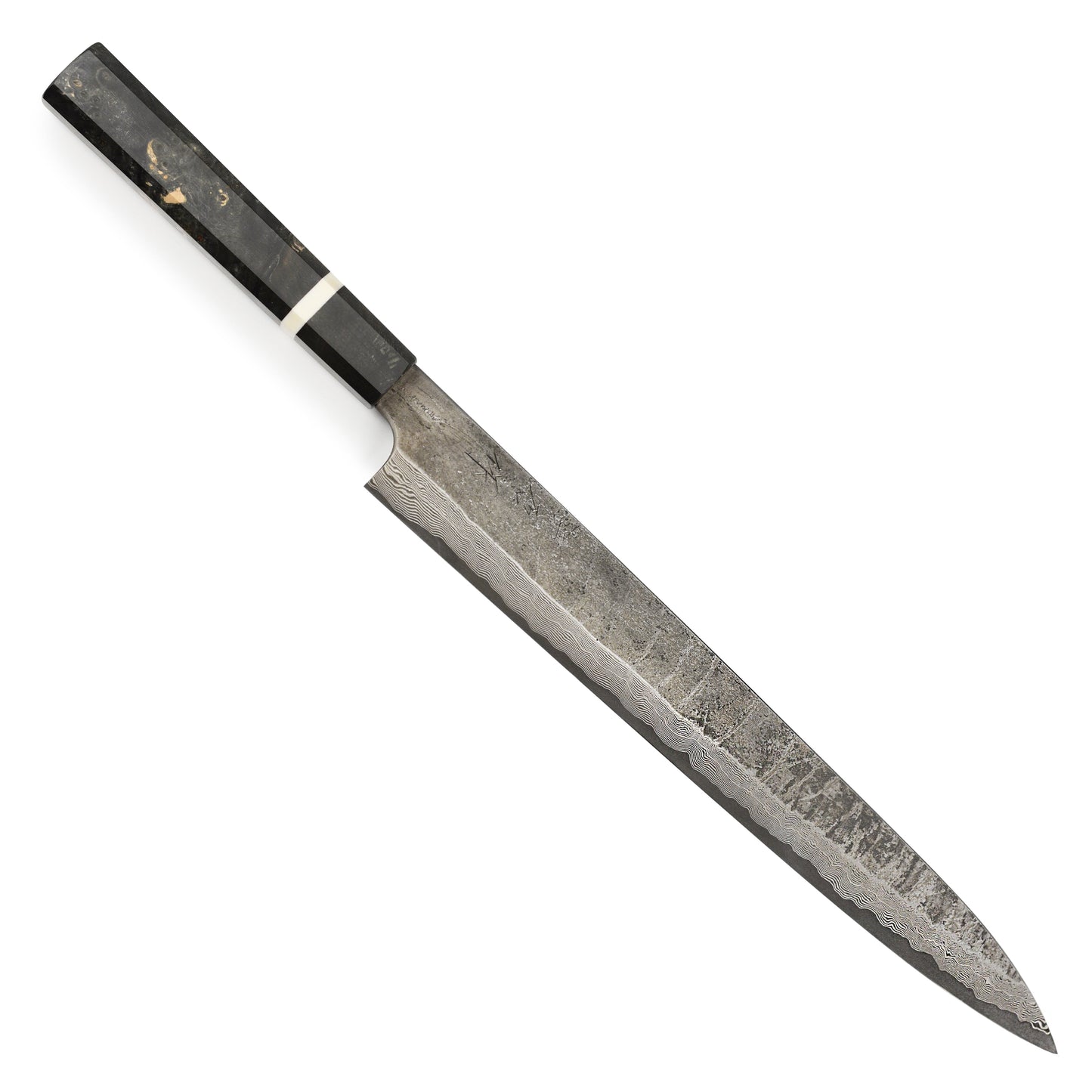 Nigara Ginsan Kurozome Damascus 11.8" Sujihiki