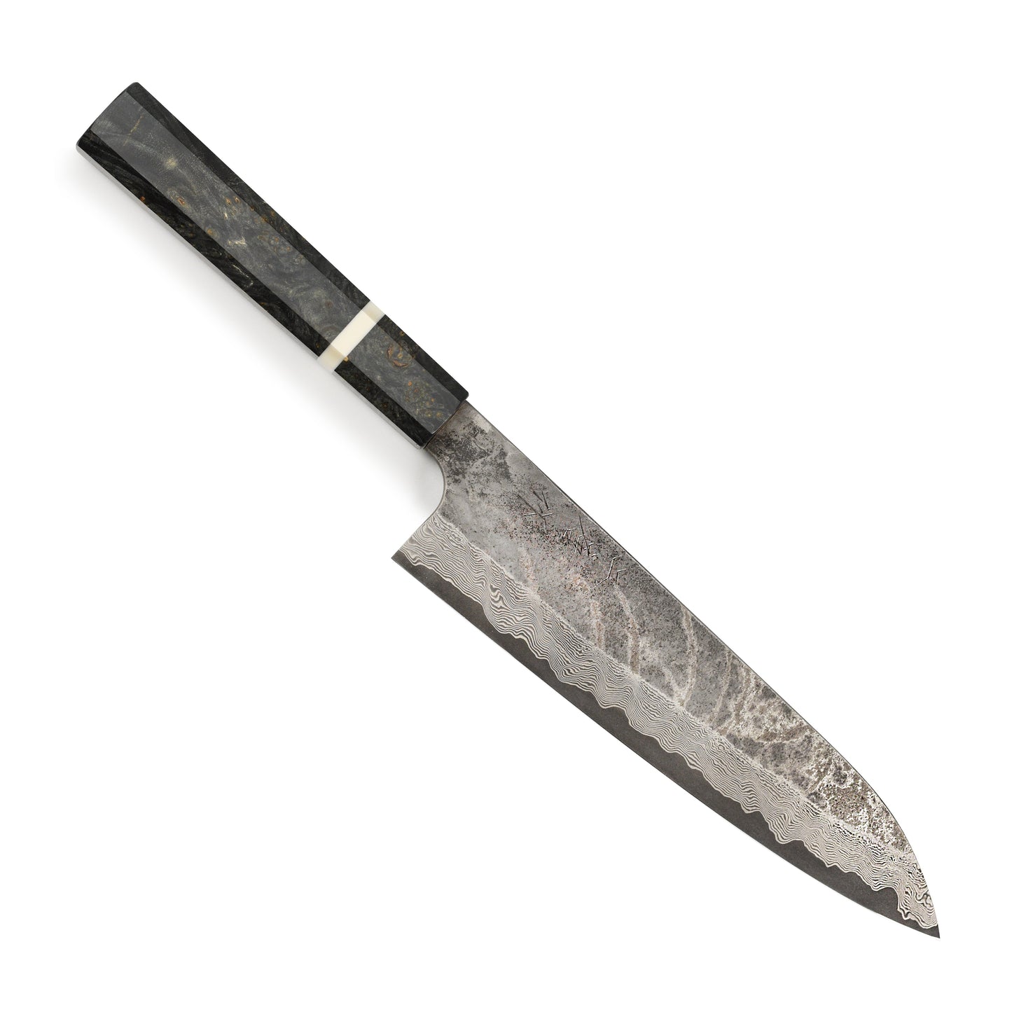 Nigara Ginsan Kurozome Damascus 8.25" Gyuto