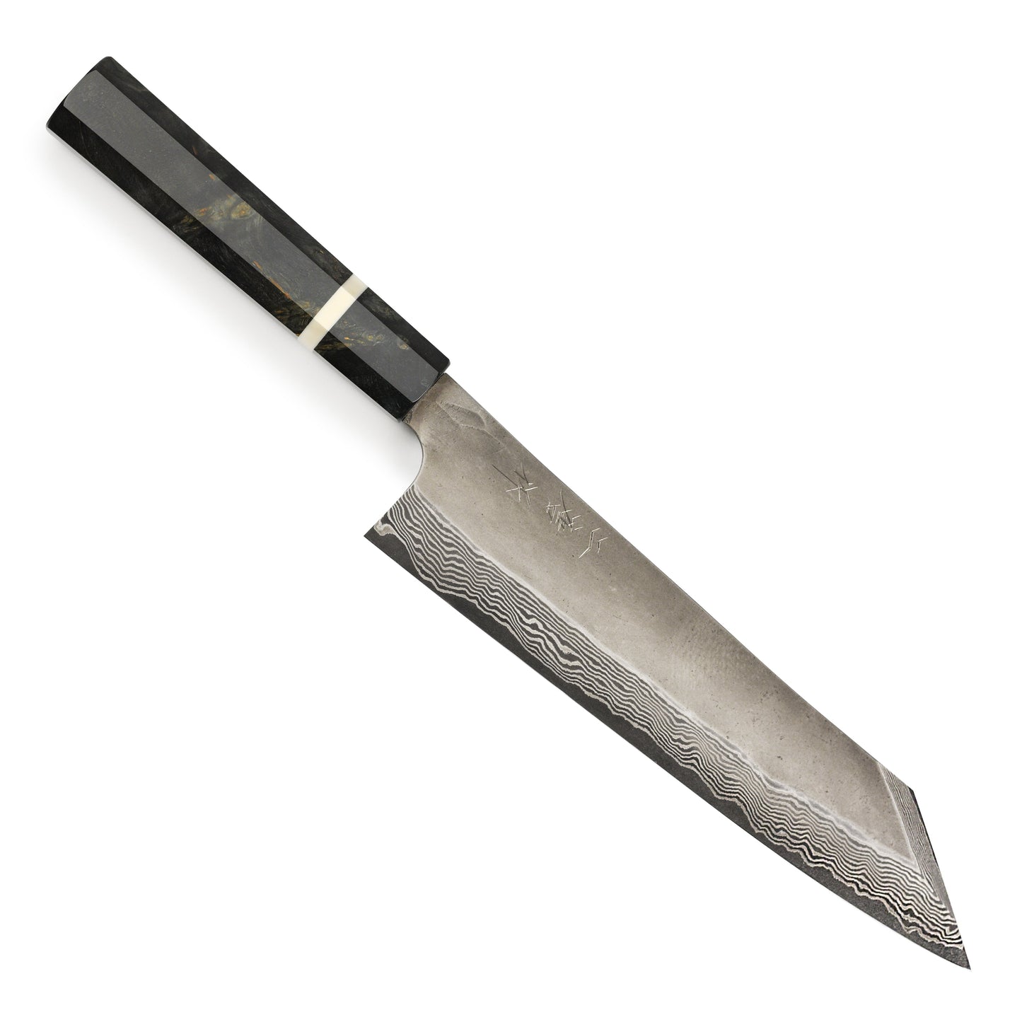 Nigara Ginsan Kurozome Damascus 9.4" Kiritsuke