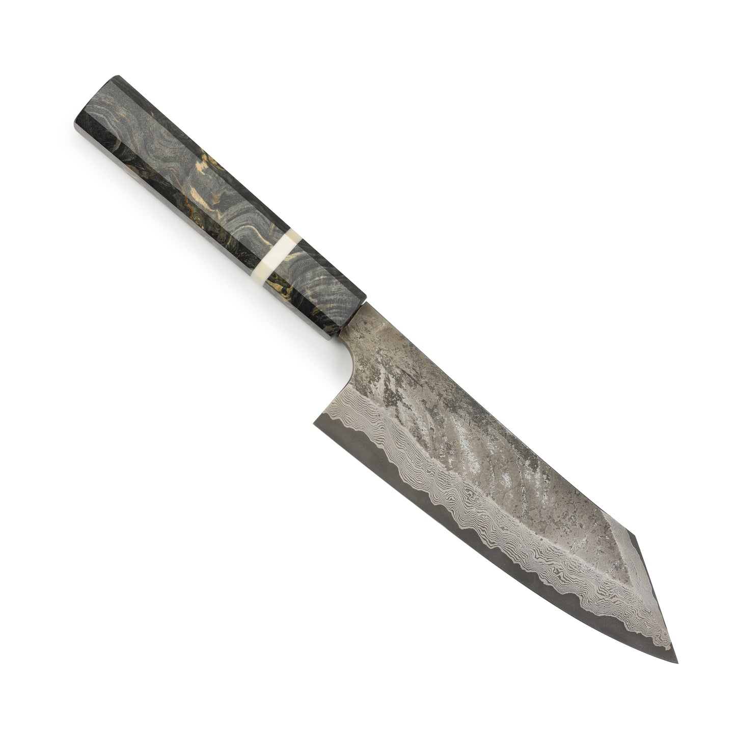 Nigara Ginsan Kurozome Damascus 7" Bunka