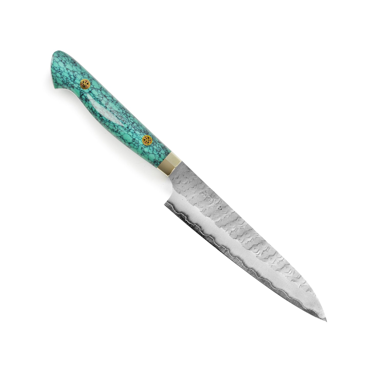 Nigara SG2 Migaki Tsuchime 5.9" Petty, Green Turquoise