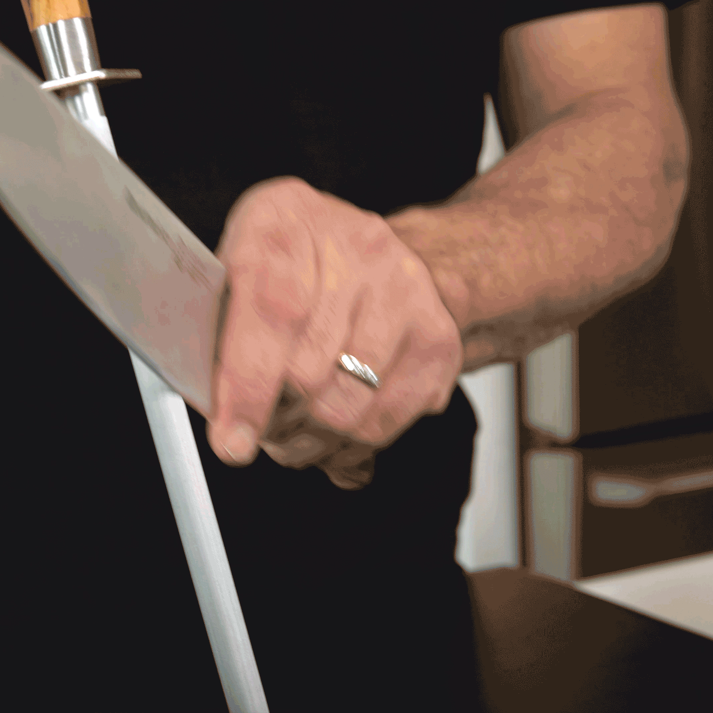 Messermeister Oliva Elite 10" Fine Honing Steel