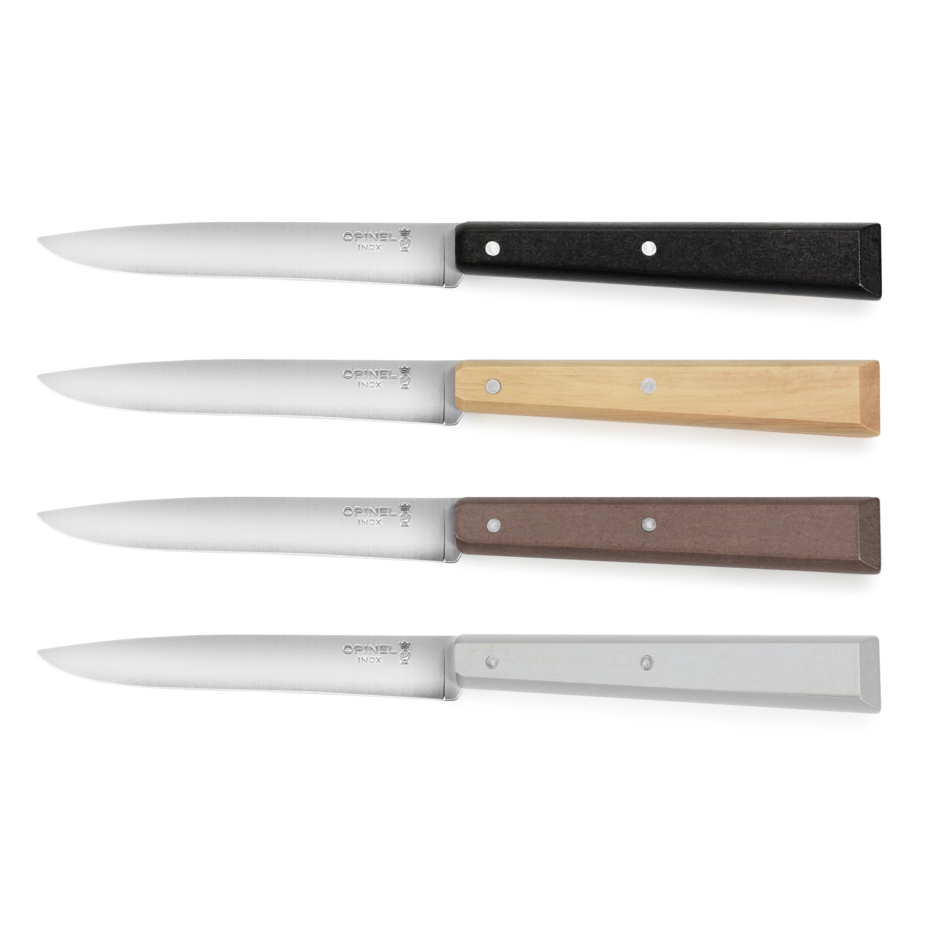 Opinel Bon Appetit 4 Piece Mineral Steak Knife Set