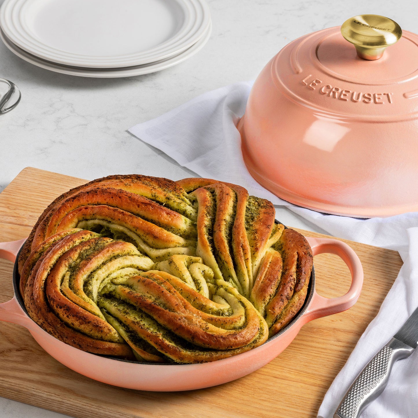 Le Creuset Signature Cast Iron 9.5" Peche Bread Oven