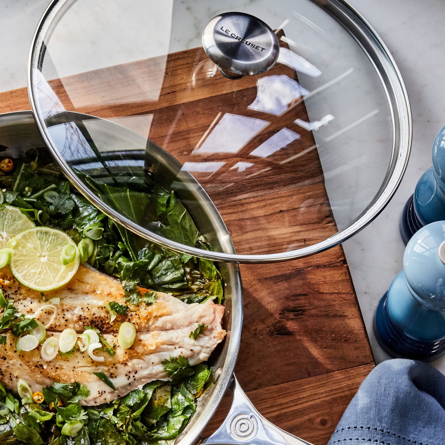 Le Creuset 8" Tempered Glass Lid with Stainless Steel Knob