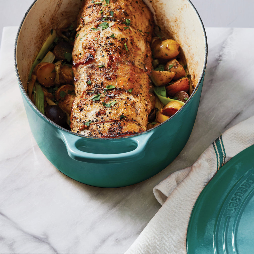 Le Creuset Signature Cast Iron 6.75-quart Bleu Riviera Oval Dutch Oven