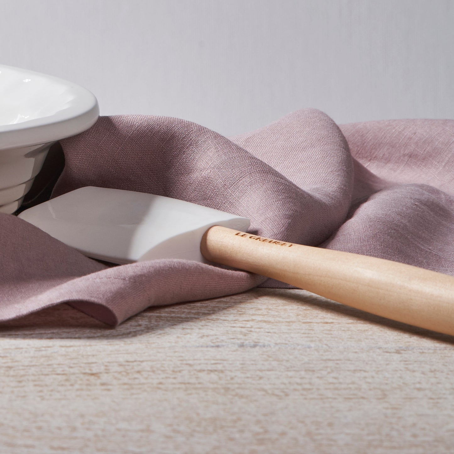 Le Creuset 5 Piece White Silicone Utensil Set
