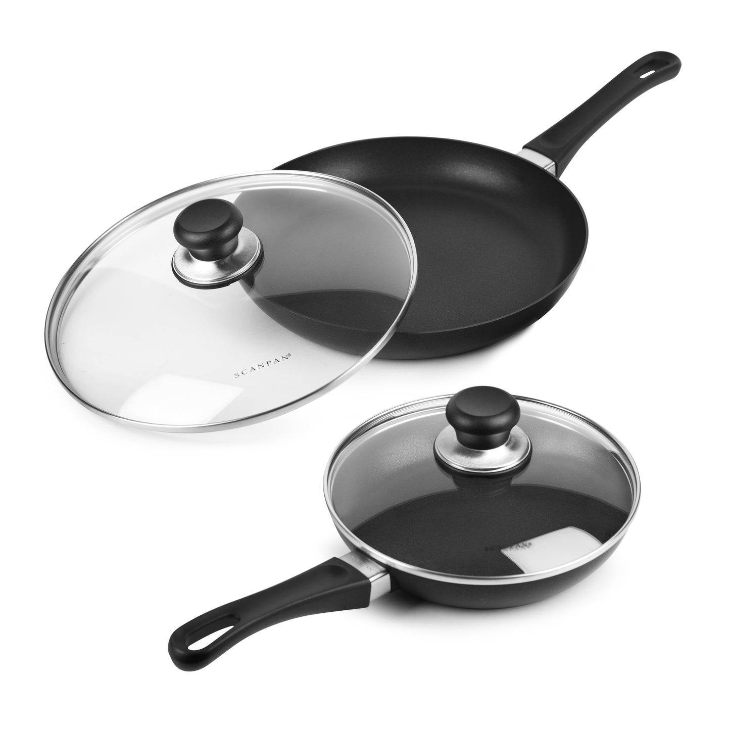 Scanpan Classic 8 & 10.25" Nonstick Fry Pan Set with Lids