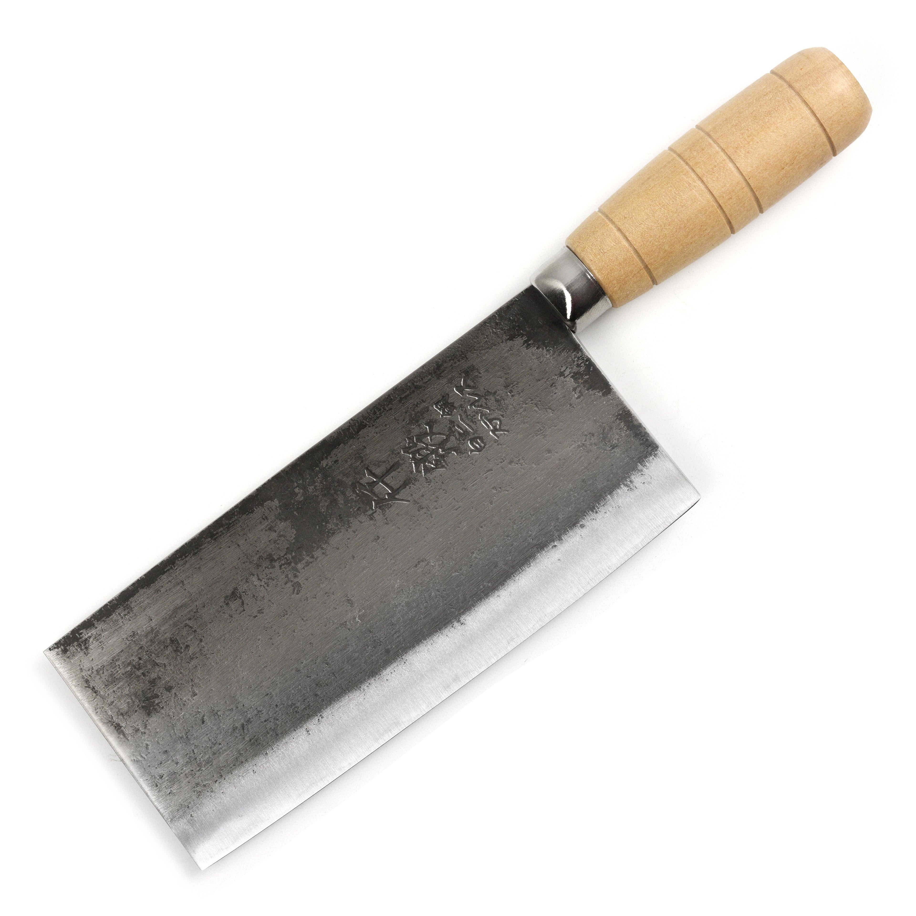Sentan Forged Shirogami #2 Stainless Clad 6.7" Chinese Cleaver, Migaki
