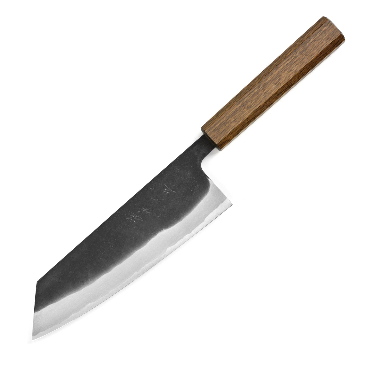 Shiro Kamo Aogami Super Kurouchi Stainless Clad 7" Bunka