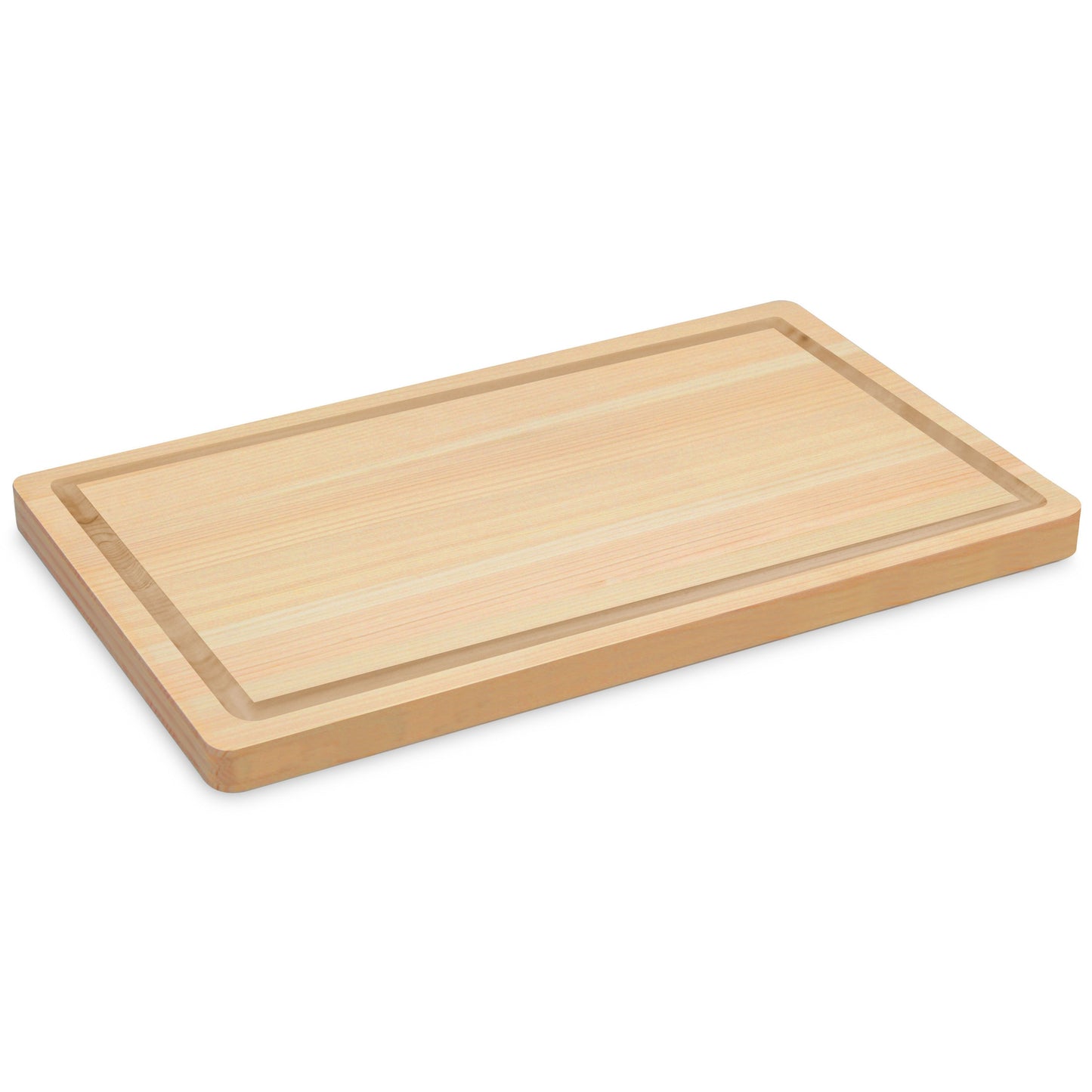 Shun 20" x 14" x 1" Hinoki Cutting Board with Juice Groove