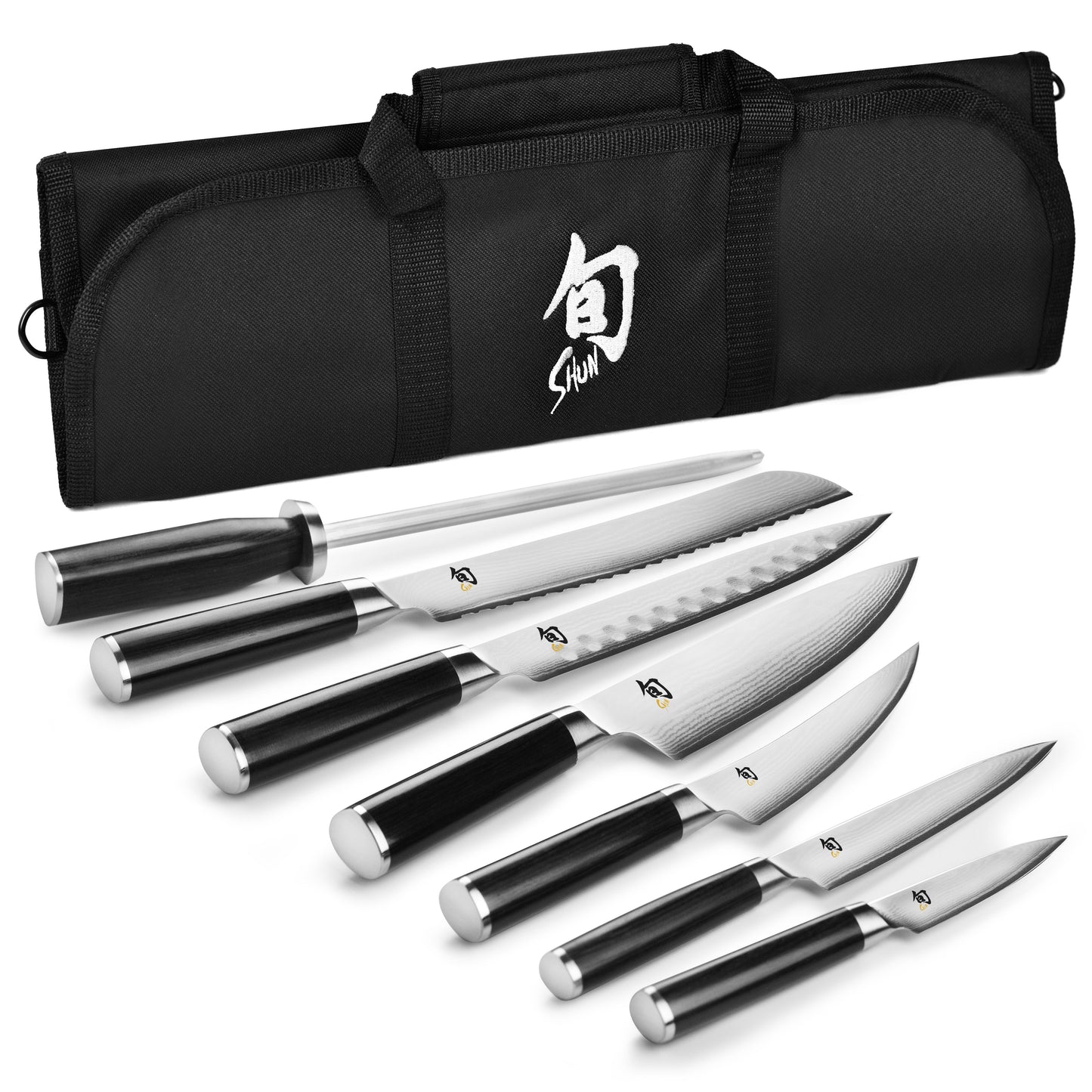 Shun Classic 8 Piece Knife Roll Set