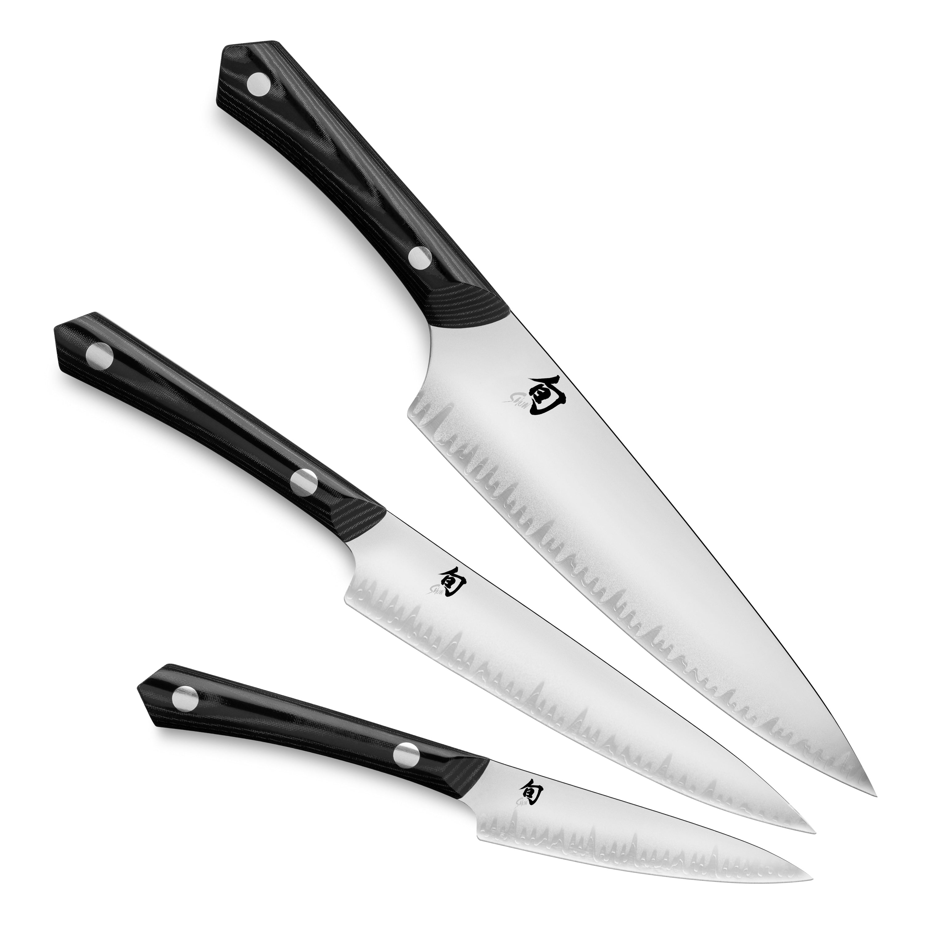 Shun Narukami Blue #2 Carbon Steel 3 Piece Knife Set