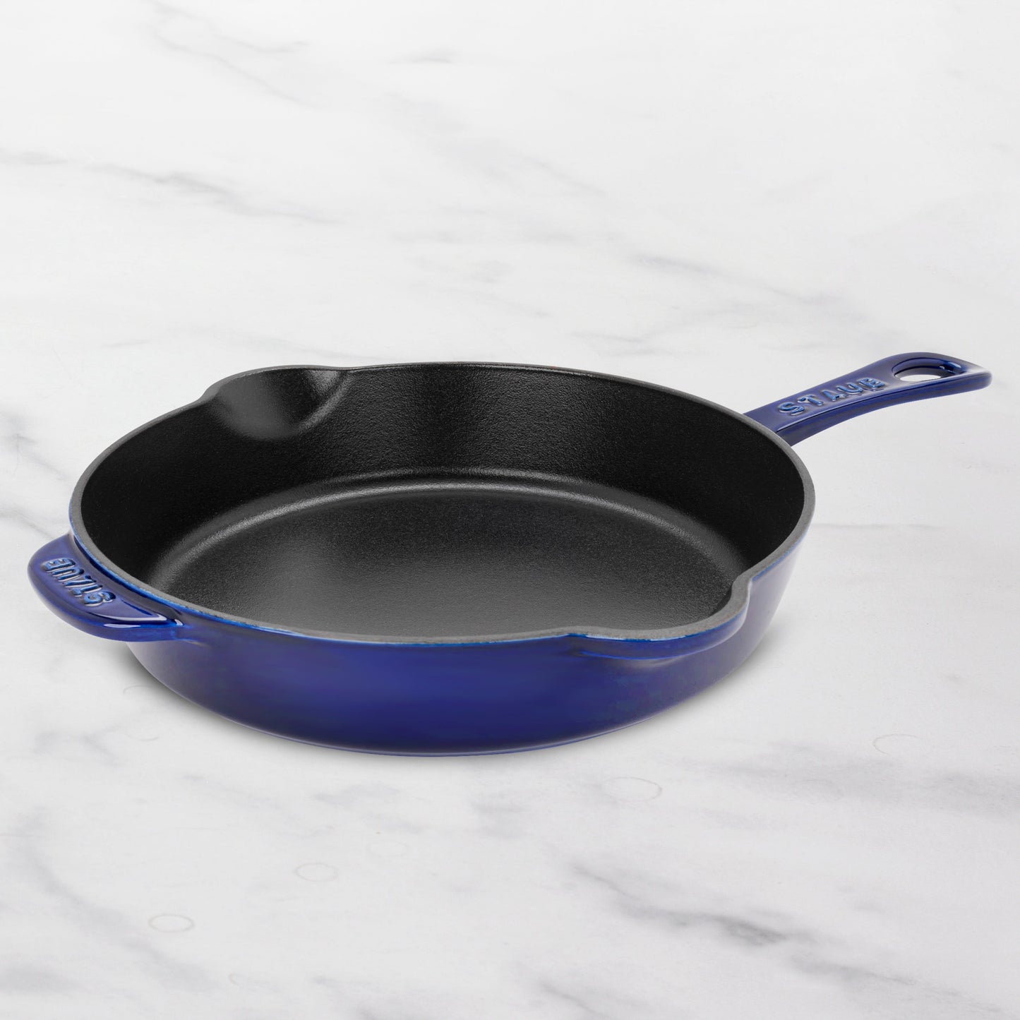Staub 11" Sapphire Blue Cast Iron Deep Traditional Skillet