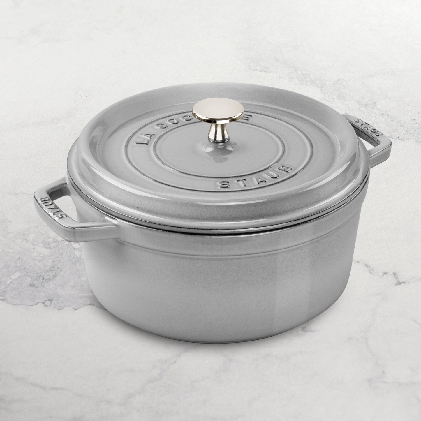 Staub 7-quart Graphite Gray Round Dutch Oven