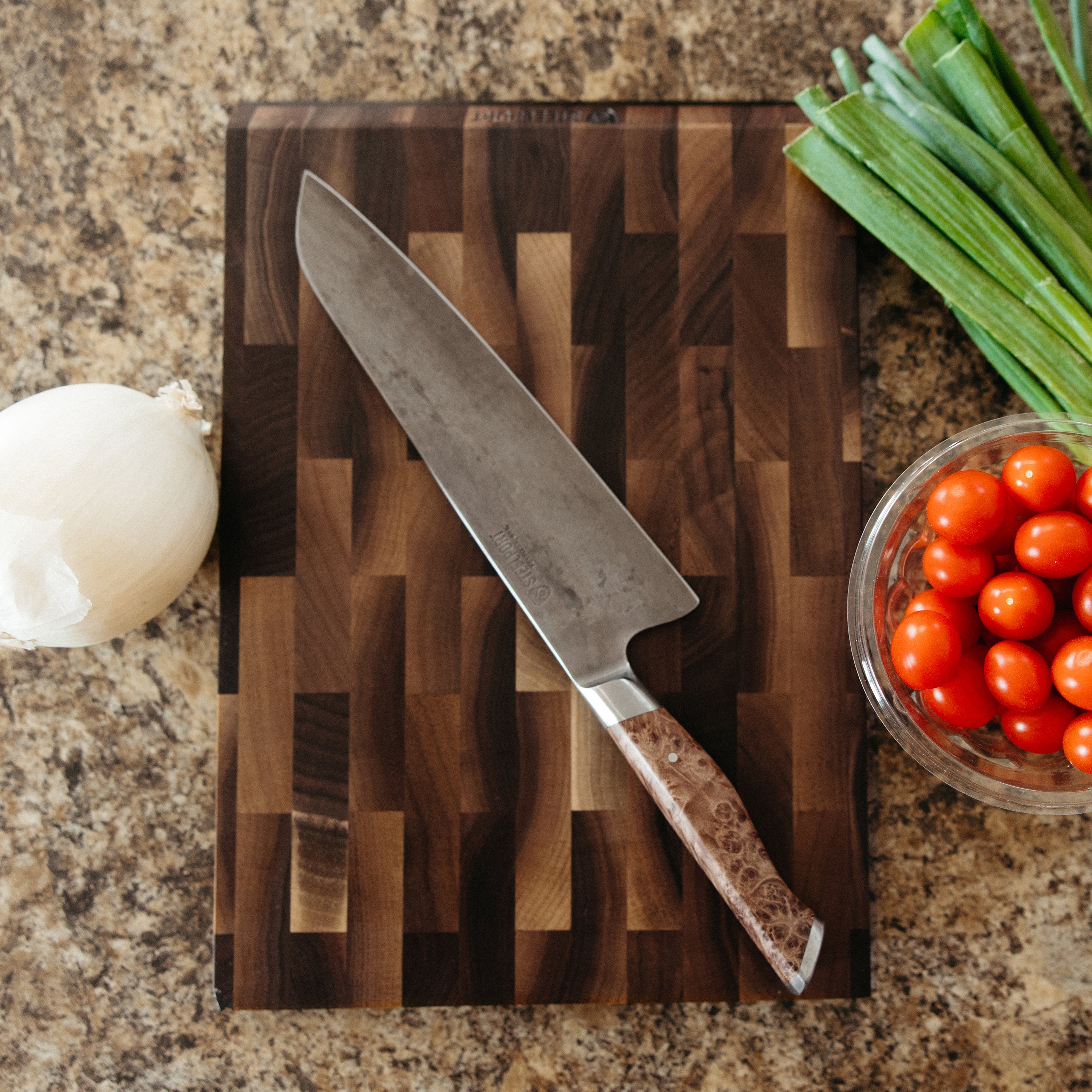 Steelport SteelCore 2-in-1 Walnut Cutting Board, 13x9"