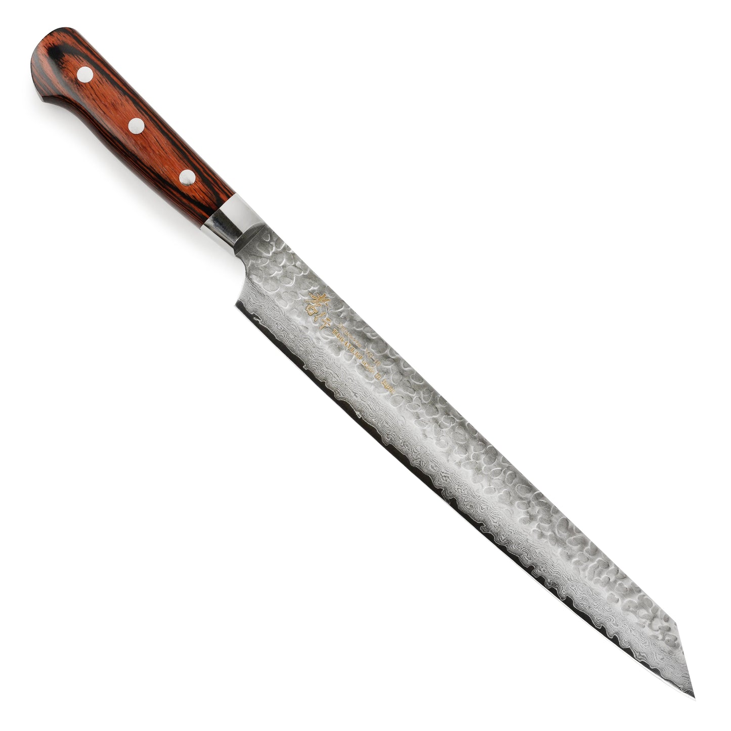 Takayuki Hammered Damascus 10.6" Kengata Yanagiba