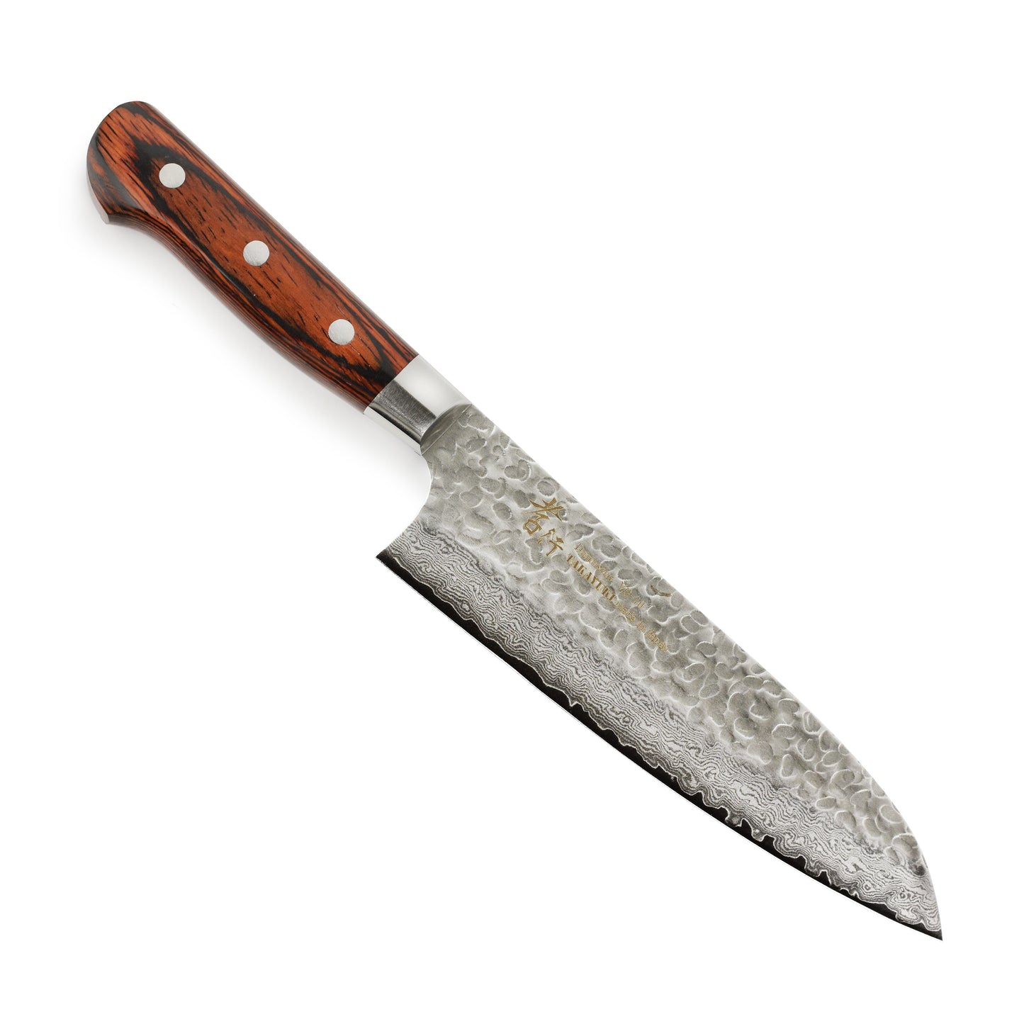 Takayuki Hammered Damascus 7" Santoku