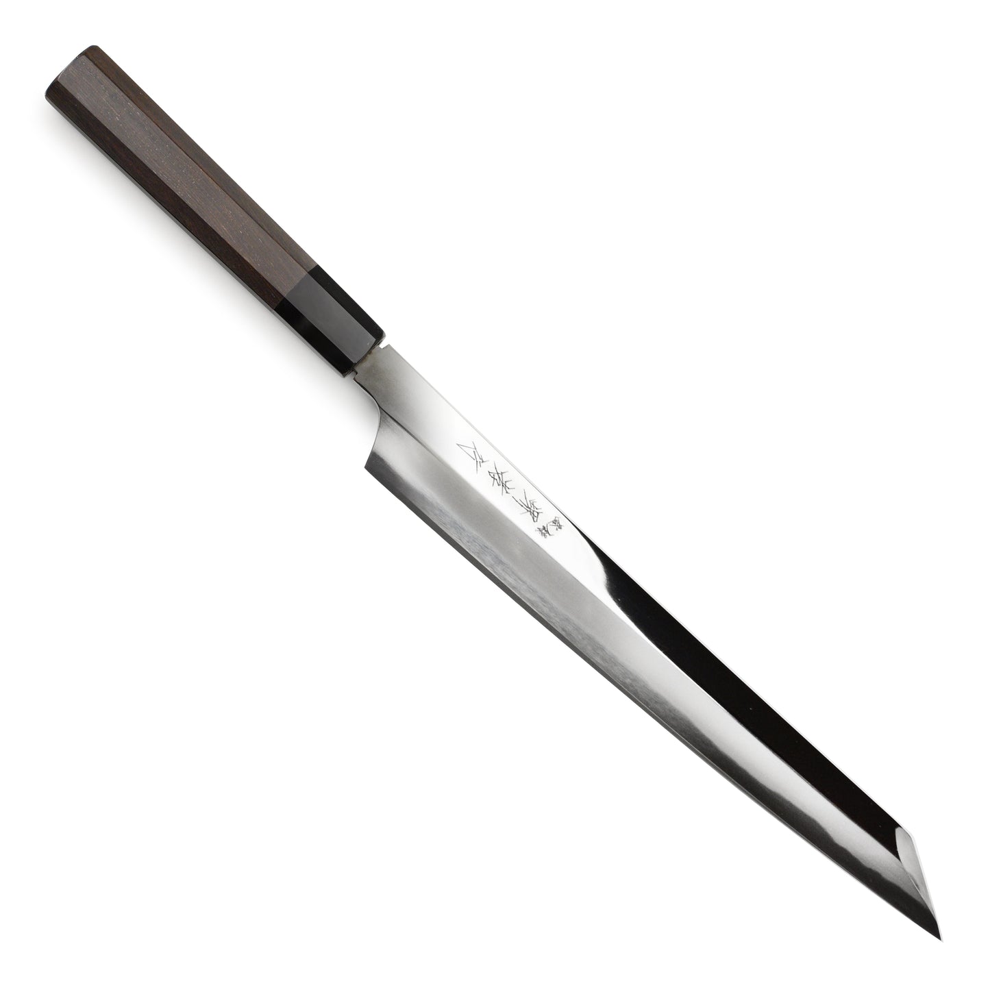 Takayuki x Itsuo Doi Hien Aogami #2 Single-Bevel 10.6" Kengata Yanagiba with Saya