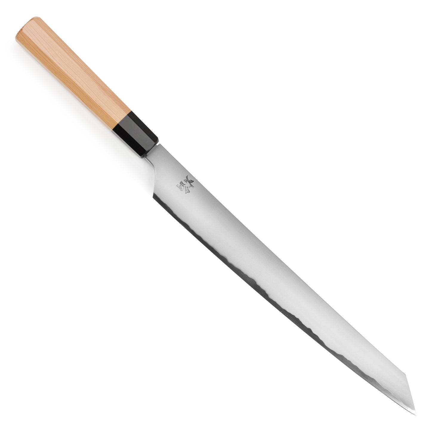 Takayuki x Itsuo Doi Homura Aogami #2 11.8" Kengata Yanagiba with Saya