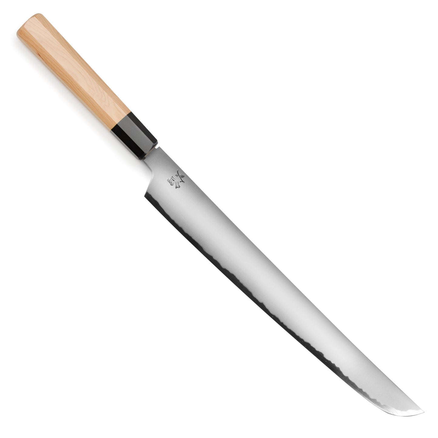Takayuki x Itsuo Doi Homura Aogami #2 11.8" Sakimaru Sujihiki with Saya